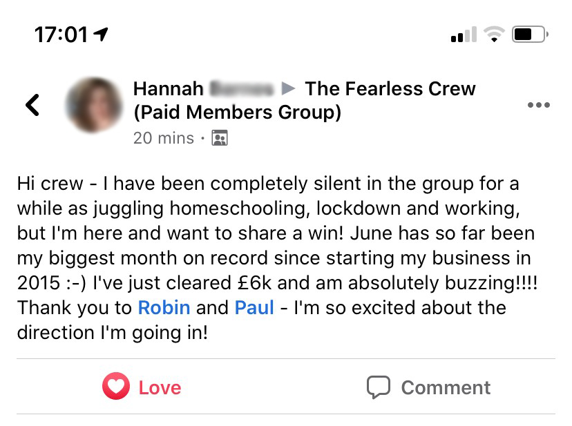 Hannah, Business Coaching Testimonial